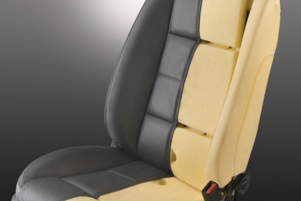 Siège en mousse de soja - Source : Ford "Biocomposites : a keystone towards sustainable mobility within ford motor compagny" - Maira Magnani, Ford (Biocomposites Conference Cologne)