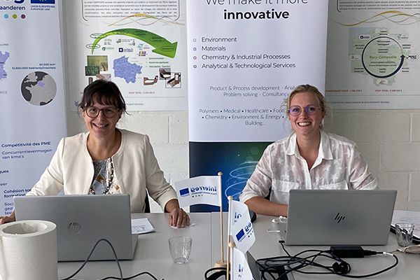 Les partenaires Bénédicte Goffin, Certech et Aurore Leprêtre, ValBiom