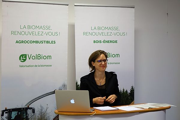 Animation de la journée par Aricia Evlard, Chef de projet Production de biomasse, ValBiom