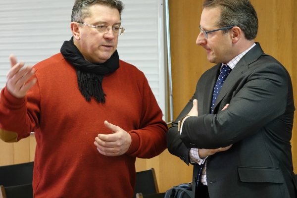 Benoit Delaite (Réseau PWDR) et Thierry Blanpain (Belfius)