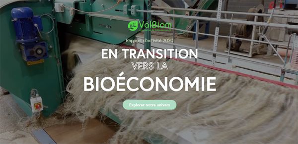 Rapport annuel 2020 ValBiom : en transition vers la bioéconomie